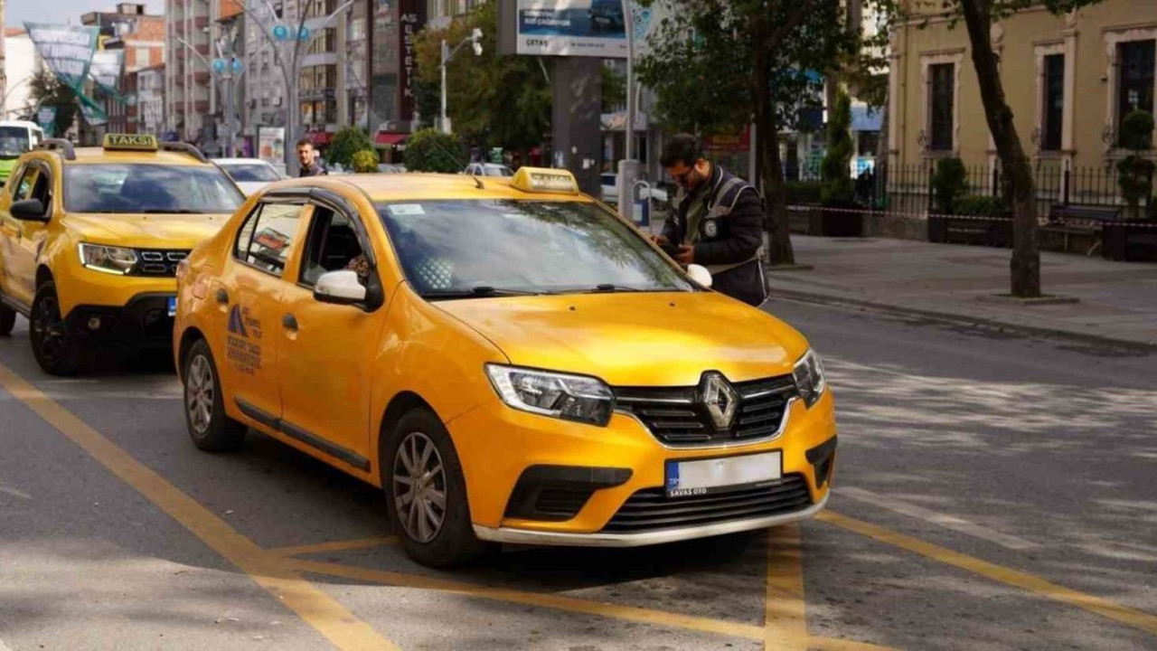 Ticari taksilere denetim (30 Ekim 2024)
