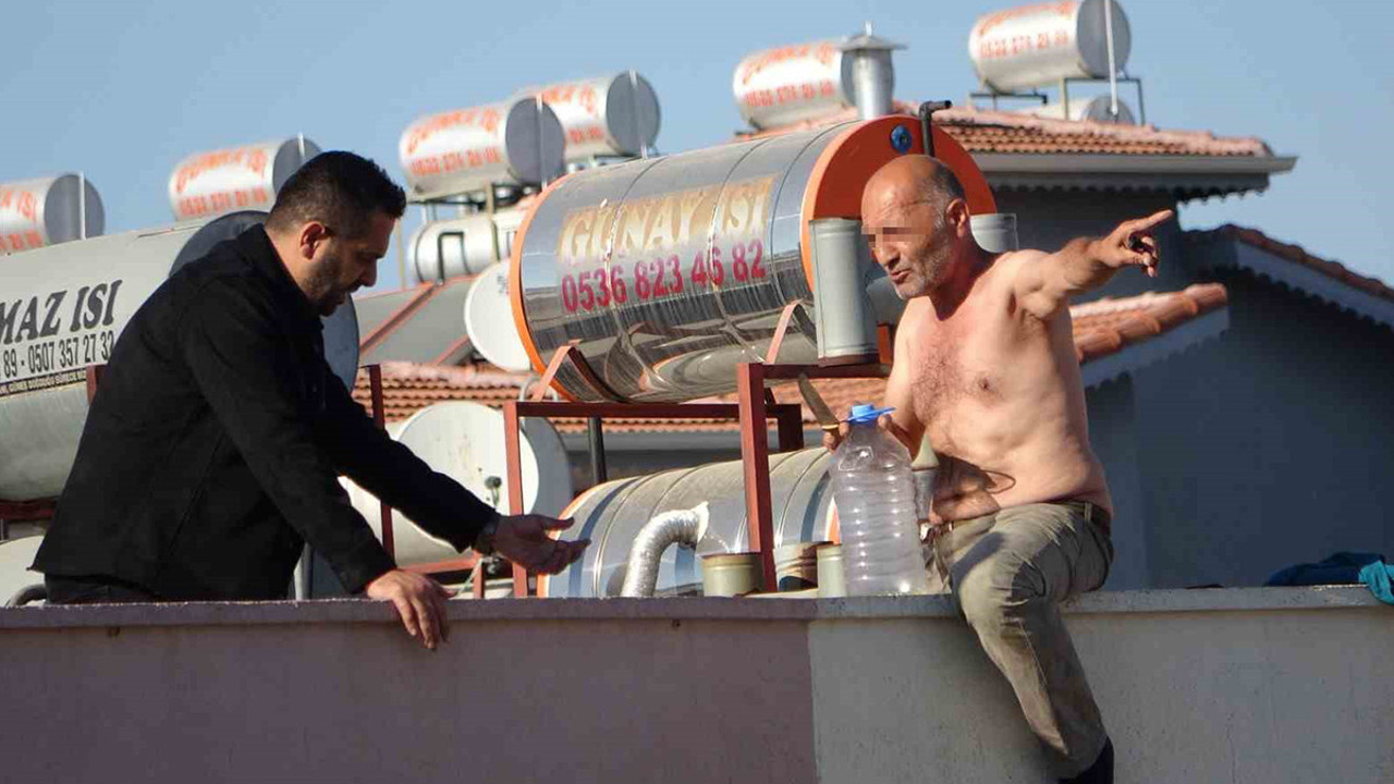 Benzin bidonu ile çıktı: İş ve kalacak yer sözüyle ikna oldu