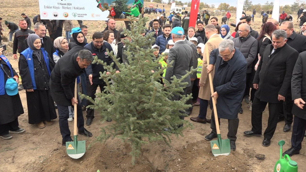 Kırklareli’nde 20 bin fidan toprakla buluştu