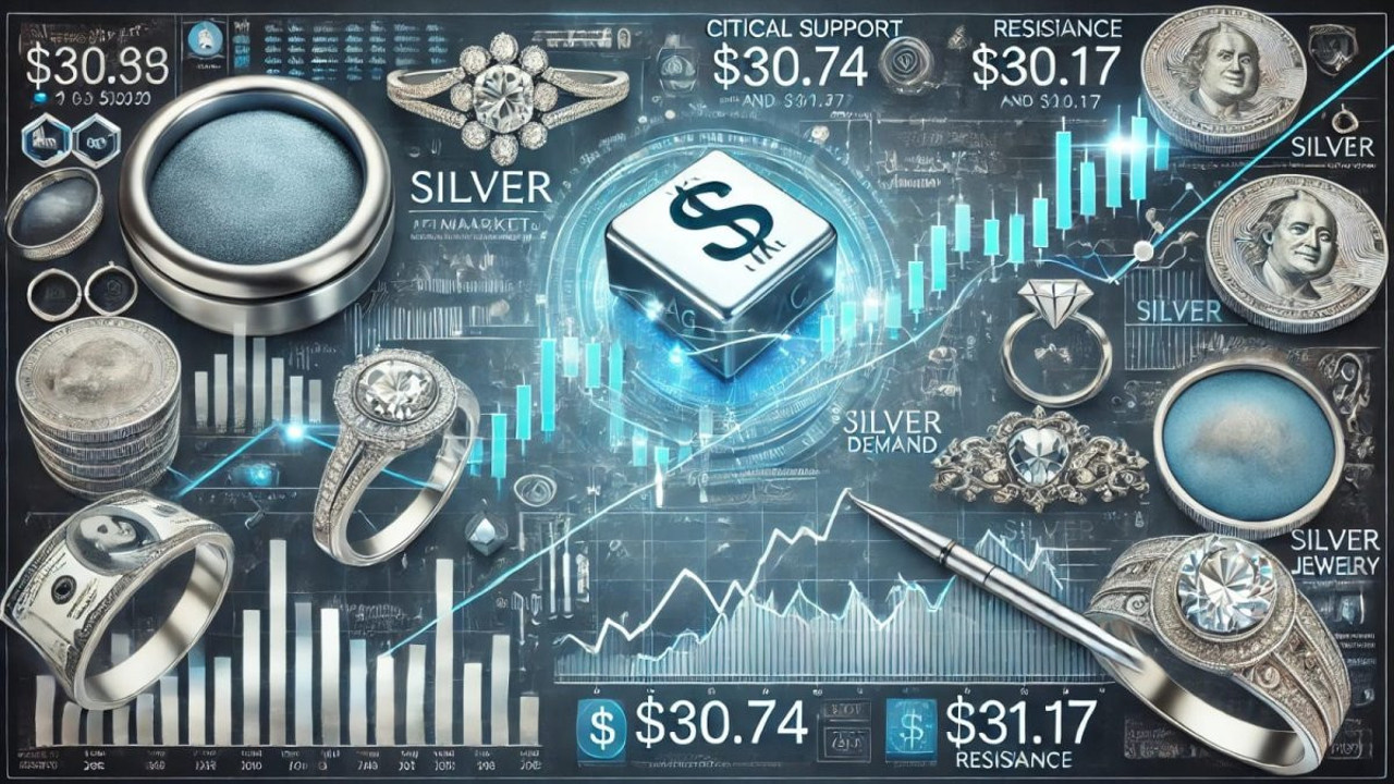 Gümüş 30.74 dolar seviyesini test ediyor