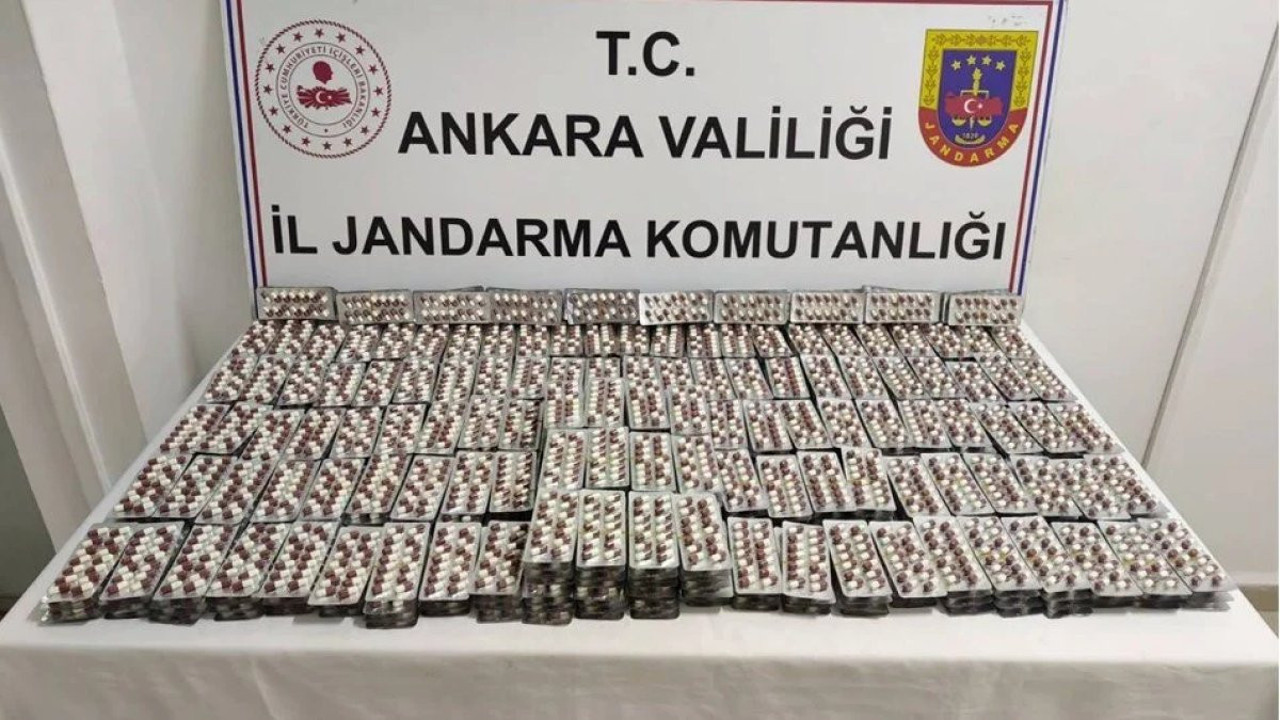 Ankara'da uyuşturucu operasyonu: 7 bin 650 adet hap ele geçirildi