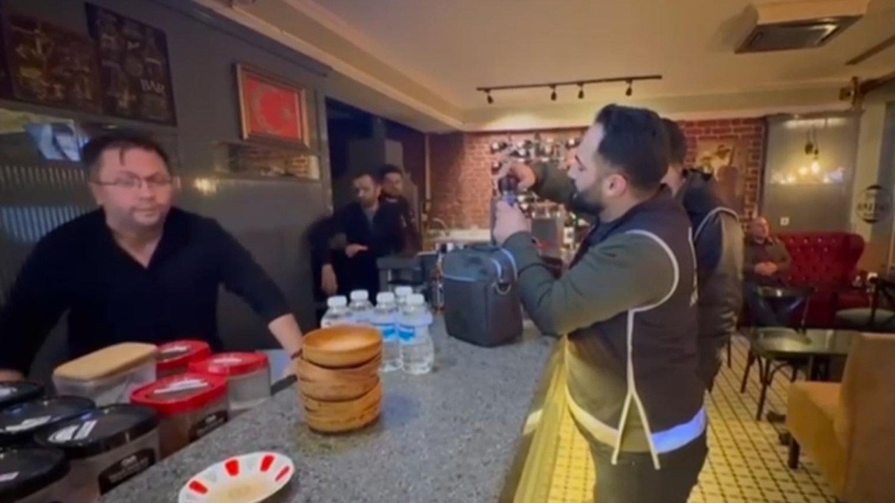 Şişli’de polis ekipleri, eğlence mekânlarında sahte içki denetimi yaptı