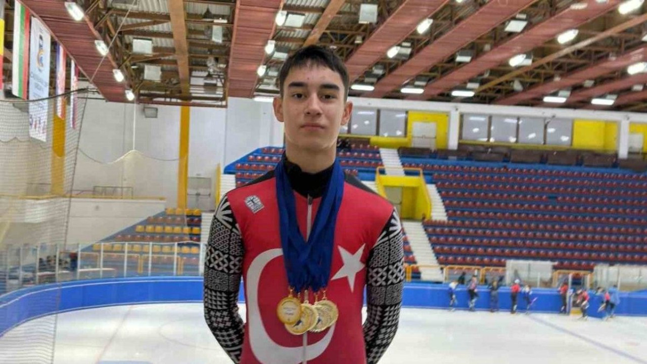 Milli sürat patenci İlyas Karadağ, 4 altın madalya kazandı