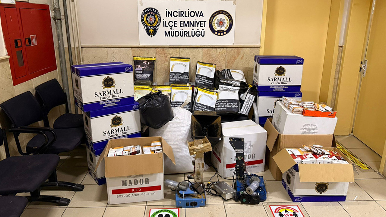 Aydın’da bir evde 30 kilogram kıyılmış tütün bulundu