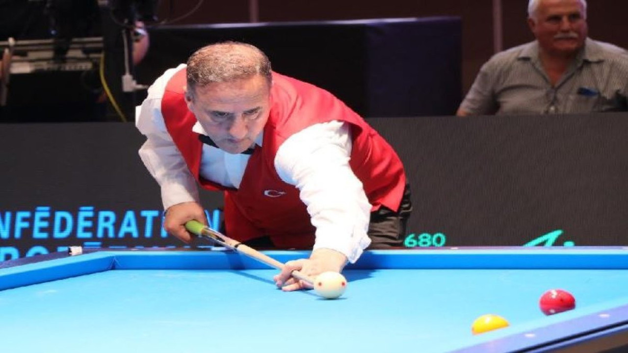 Türkiye Artistik Bilardo Şampiyonası'nda birincilik Hacı Arap Yaman'ın
