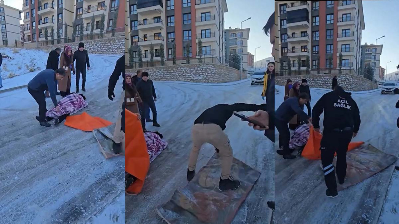 Elazığ’da ilginç görüntü: Sağlık ekipleri, vatandaşı böyle kurtardılar