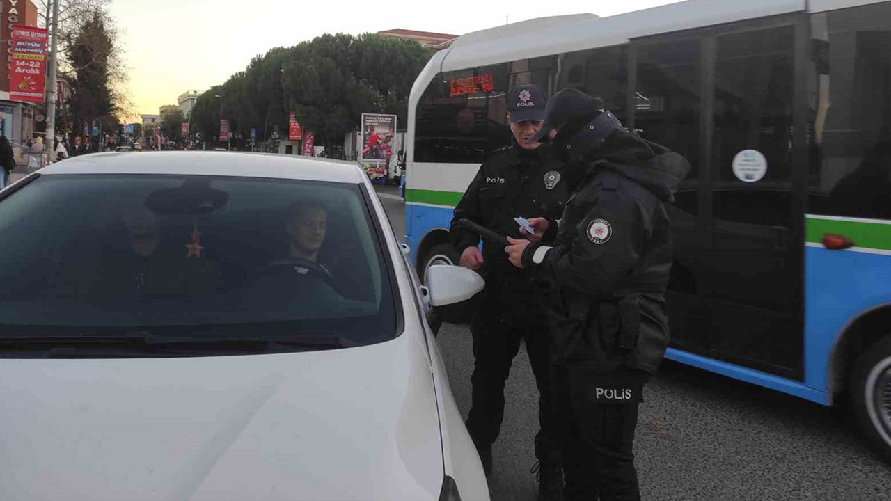 Tekirdağ’daki denetimlerde 120 araç kontrol edildi