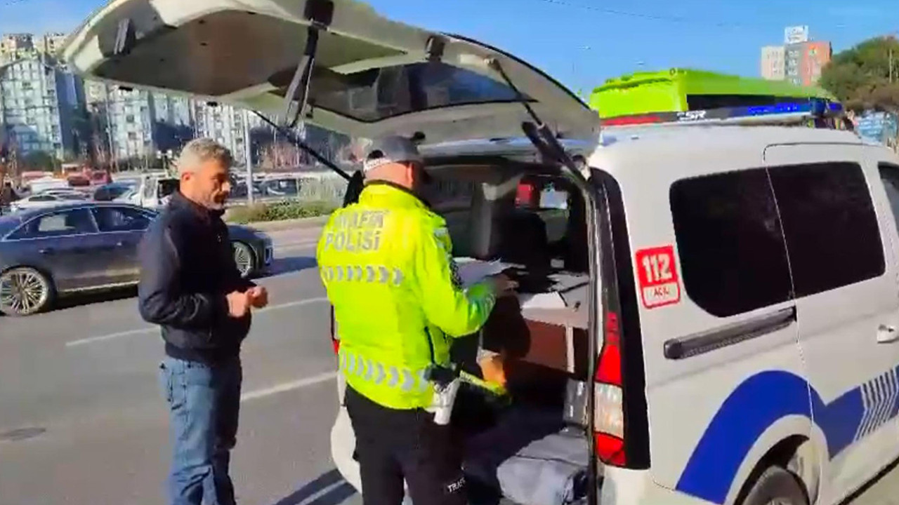 Kağıthane’de yola çamur dökerek trafiği felç eden sürücü yakalandı