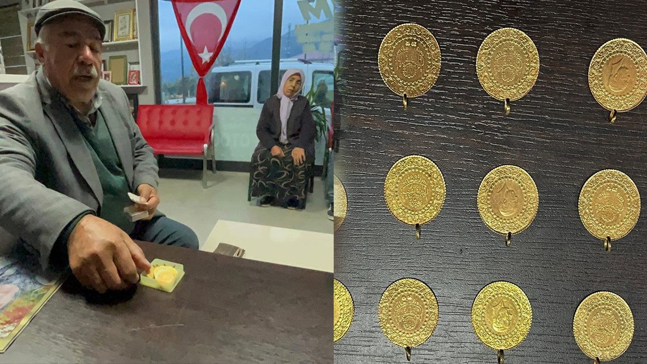 Nurdağı’nda esnaf satın aldığı dolabın içinde bulduğu altınları depremzedeye geri verdi