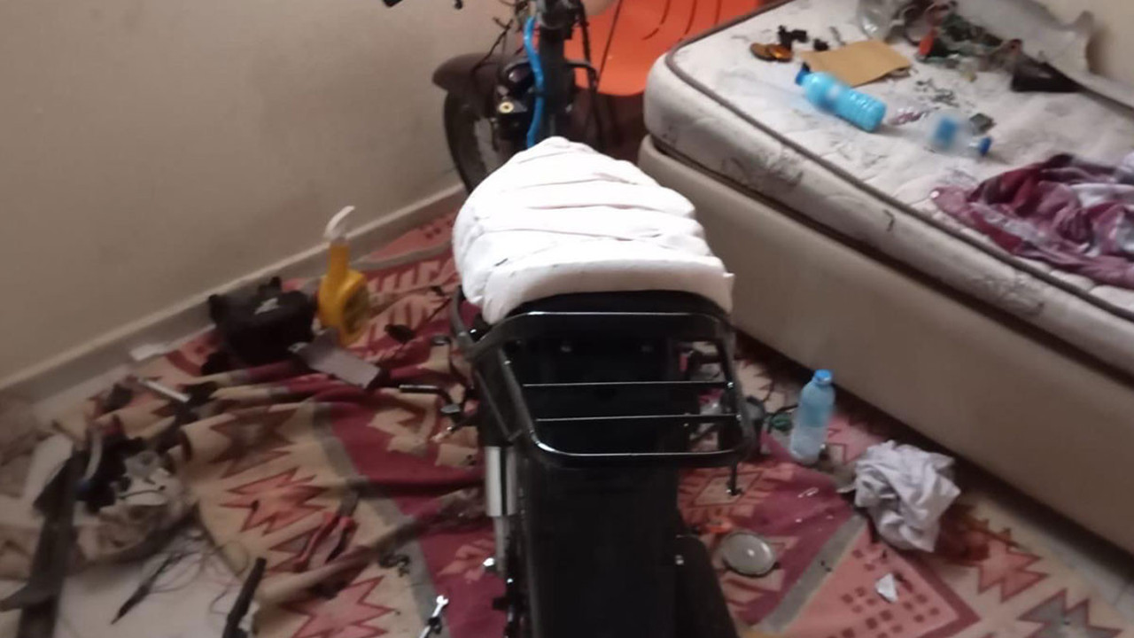 Isparta’da çaldığı motosikleti parçalarken suçüstü yakalandı