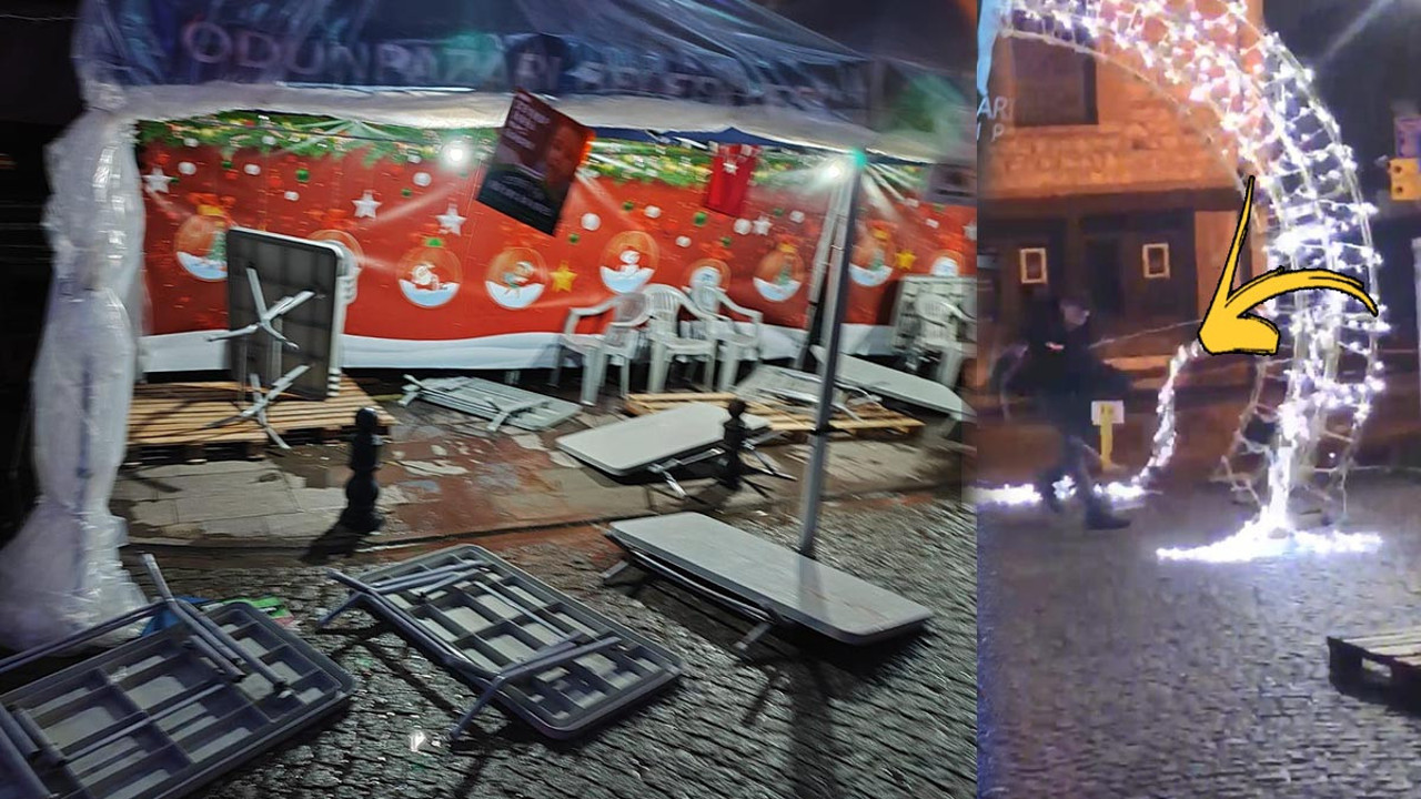 Yılbaşı süslerini böyle söktü