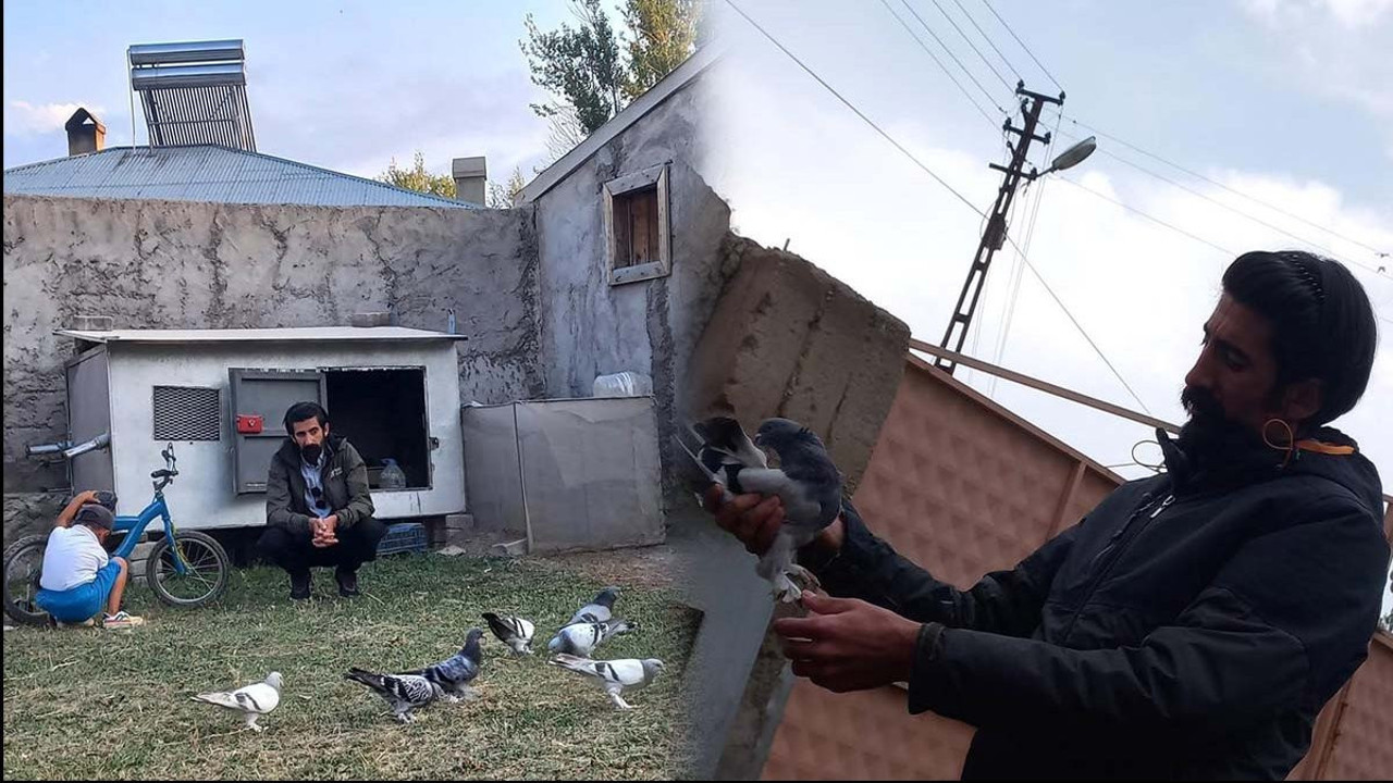 Soğuktan üşüyen güvercinleri soba ile ısıtıyor! Çocukları gibi bakıyor