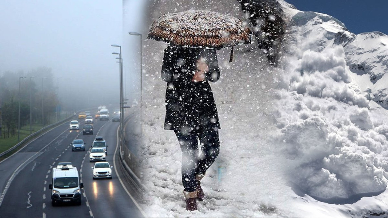 Meteoroloji’den kritik uyarı! Çok kuvvetli vuracak... Don, sis ve çığ üçü bir arada (12 Ocak 2025)