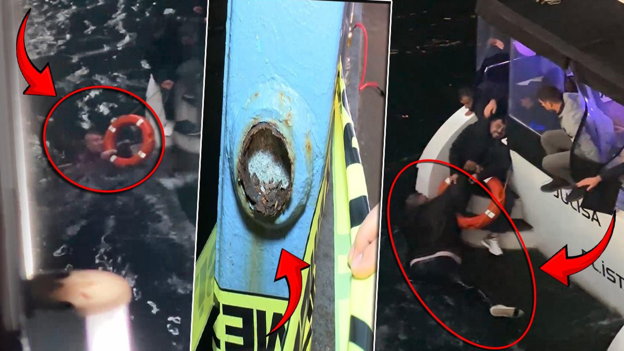 Haliç’te can pazarı! Galata Köprüsü’nde balık tutarken korkuluk kırıldı