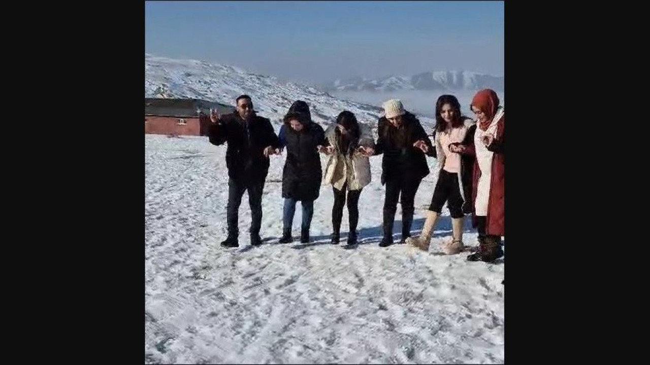 Hazarbaba Kayak Merkezi'nde halay keyfi
