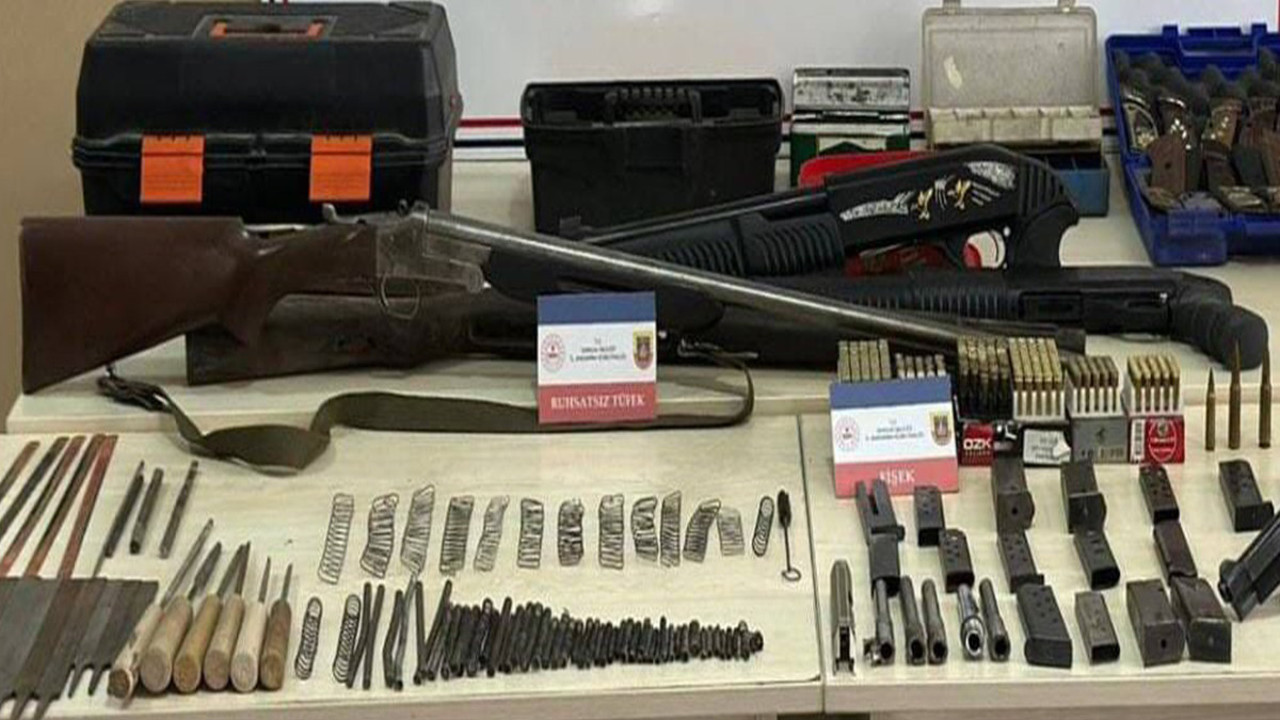 Samsun’da kaçak silah imalathanesine baskın!