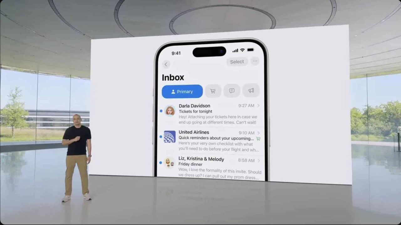 Apple'ın mail uygulamasına yapay zeka desteği ekliyor