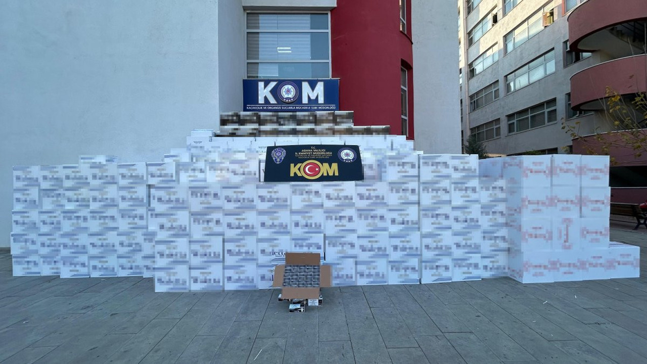 Adana'da kaçak makaron hilesine büyük darbe: 42 bin adet ele geçirildi