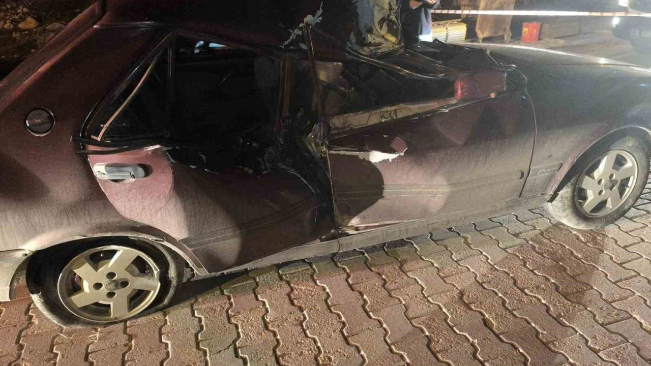 Tankere çarpan sürücü feci şekilde öldü