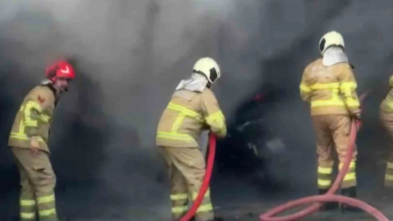 Oto saniyede yangın paniği