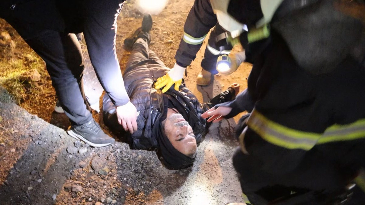 Yangından son anda kurtarılan adam baygınlık geçirdi