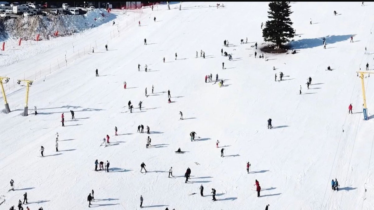 Tatilciler sömestirin son gününde Uludağ’a akın etti