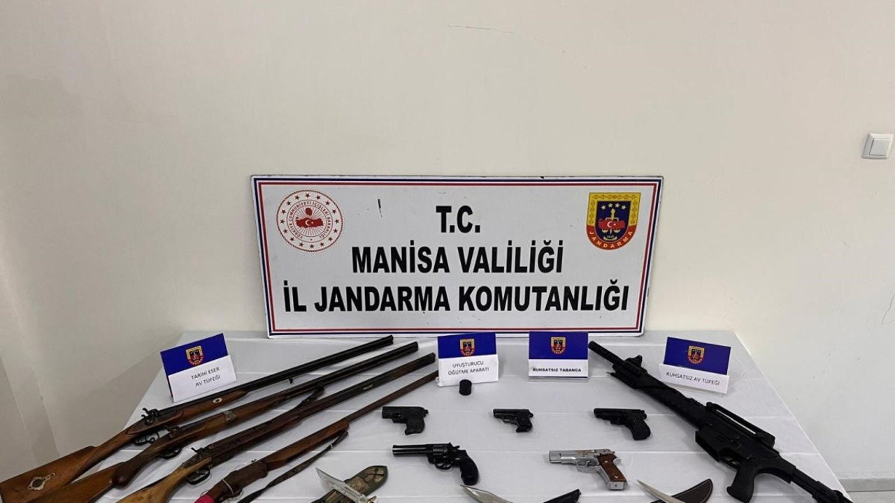 Manisa'da silah kaçakçılığına baskın