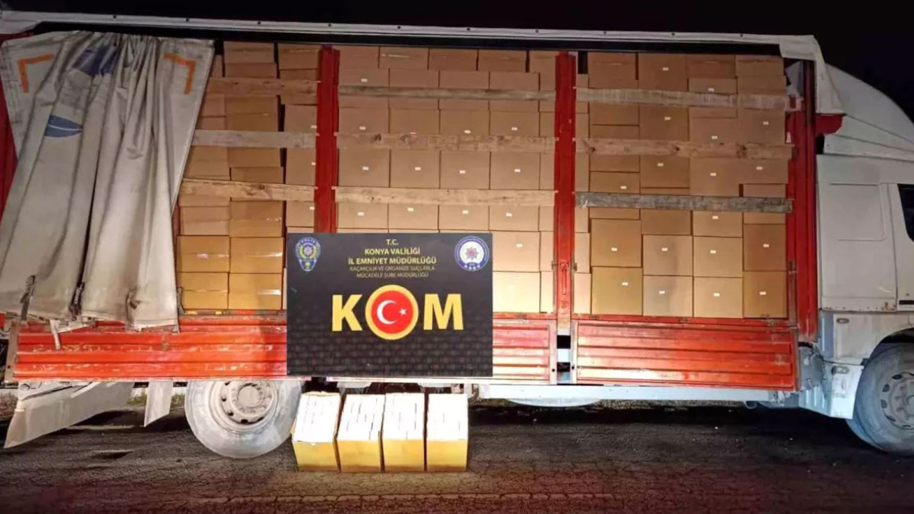 Şoke eden durum, kamyonda ele geçirildi! 7 milyon 100 bin adet
