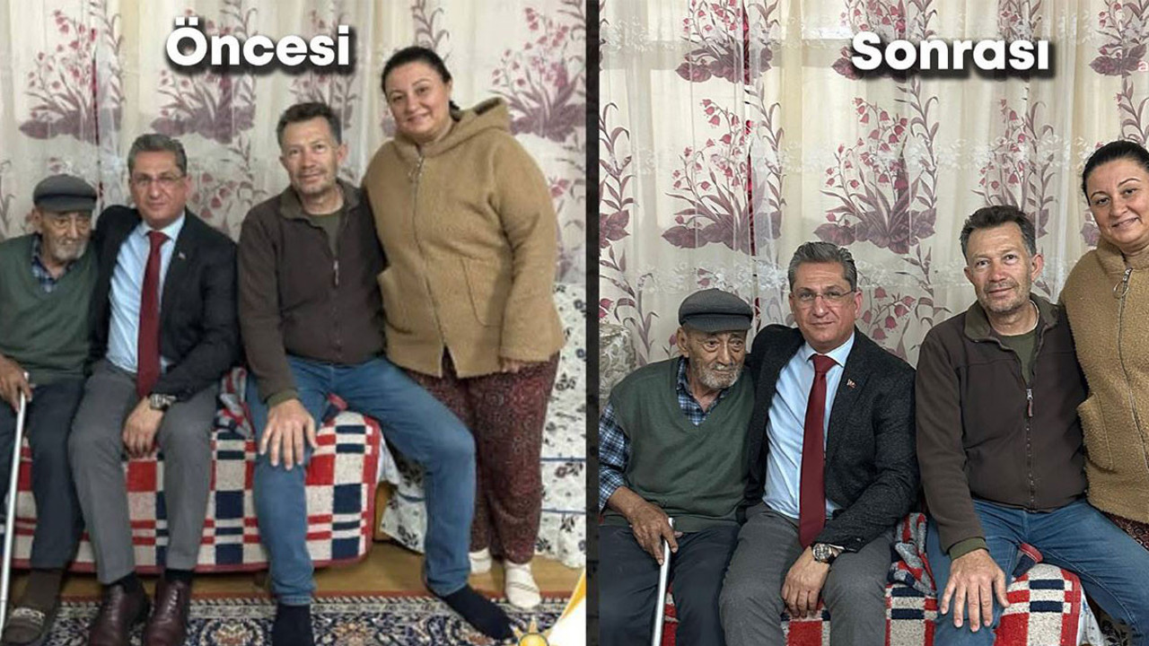AKP'li İl Başkanı'ndan tepki çeken paylaşım. İki fotoğraf arasındaki farkı bulun!