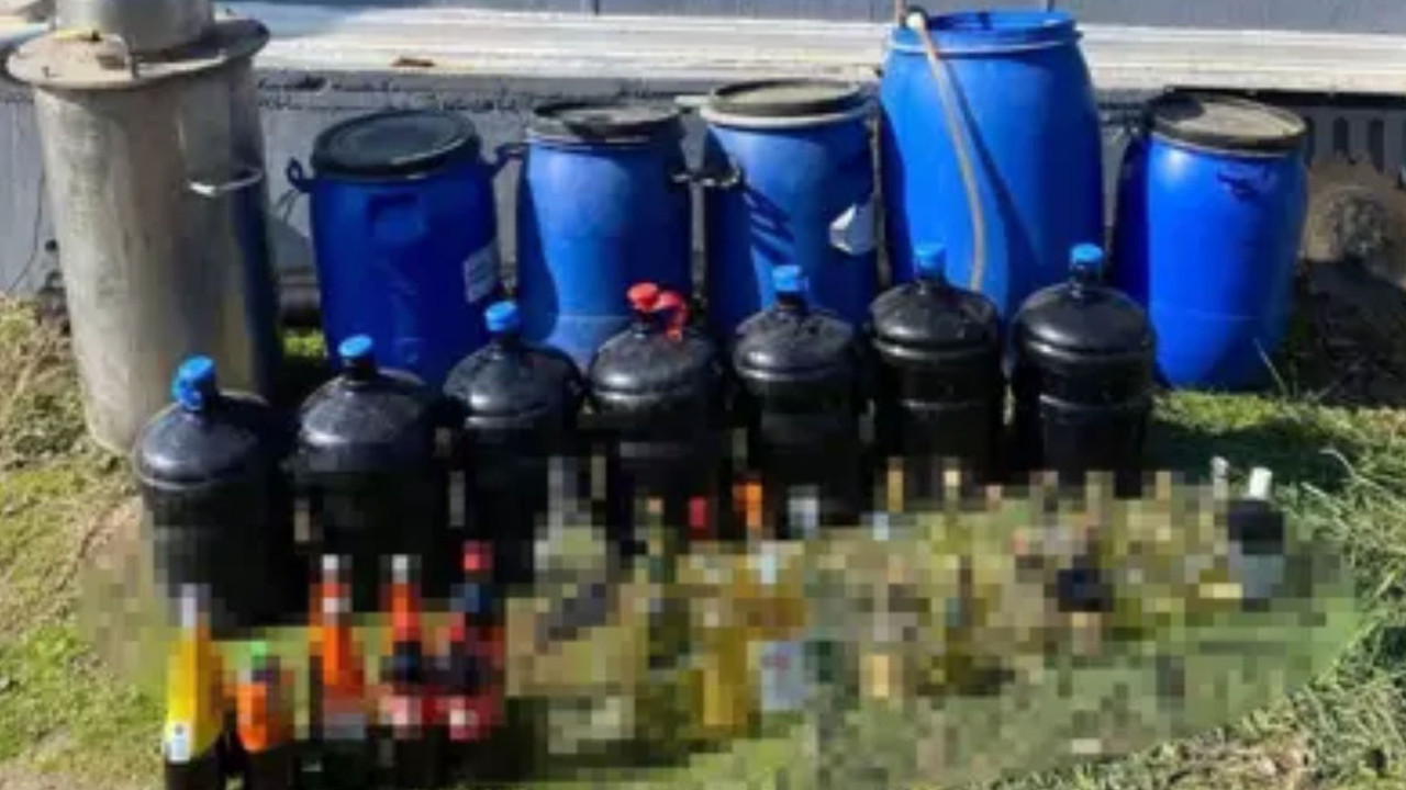 Tekirdağ’da 694 litre sahte içki ele geçirildi