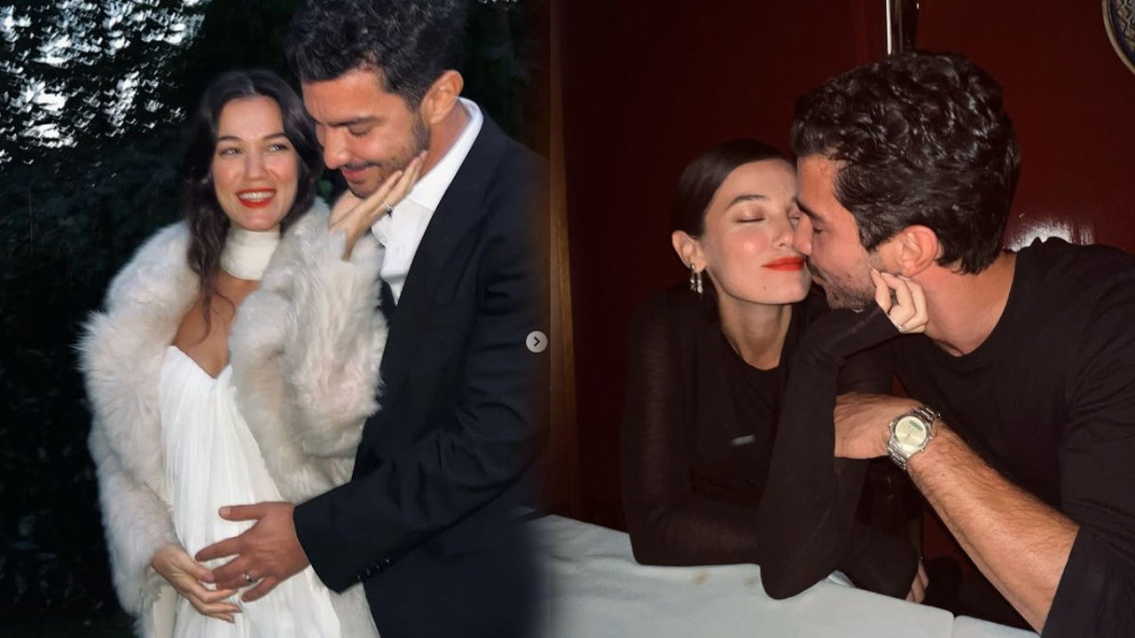 Pınar Deniz ve Kaan Yıldırım çiftinden romantik kar pozu! Gören bir daha baktı