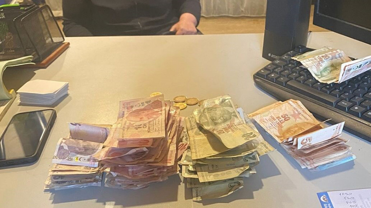 Sinop’ta dilenci operasyonu! Topladığı paralara el konuldu