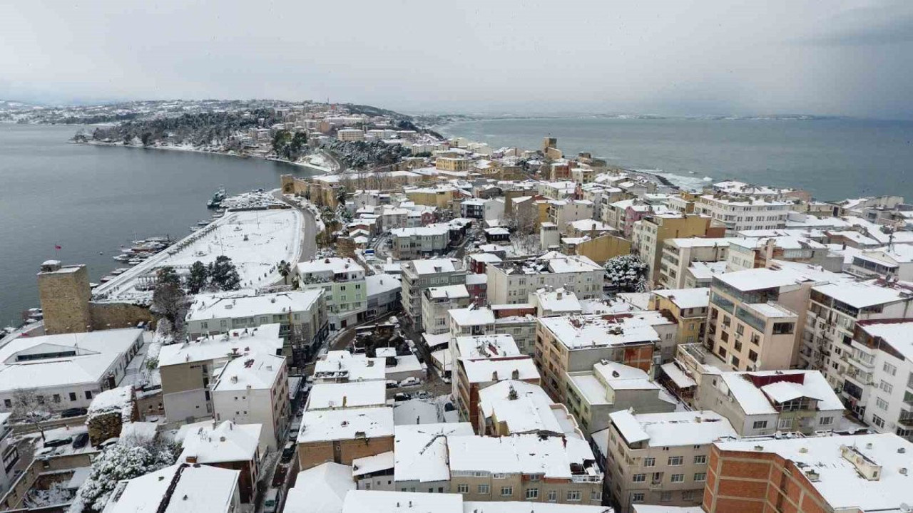 Sinop’ta kar manzarası