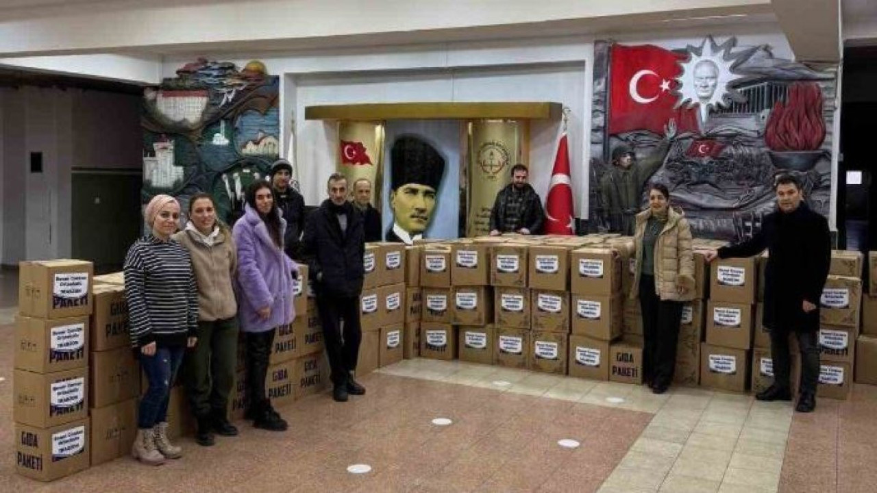 Trabzon’da 11 okul birleşti, Hatay’a 3 bin gıda kolisi gönderdi