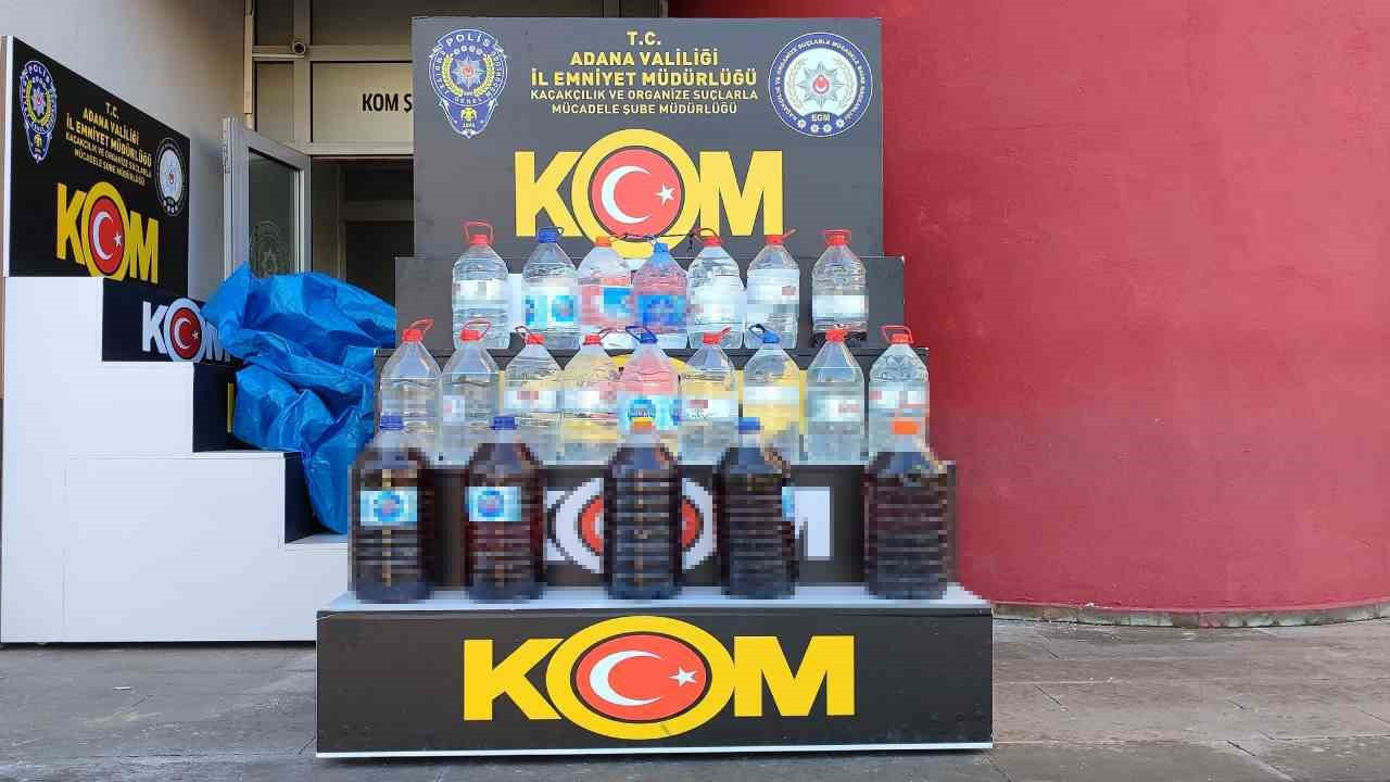Polisten 'sahte alkol' operasyonu! 750 litre ele geçirildi
