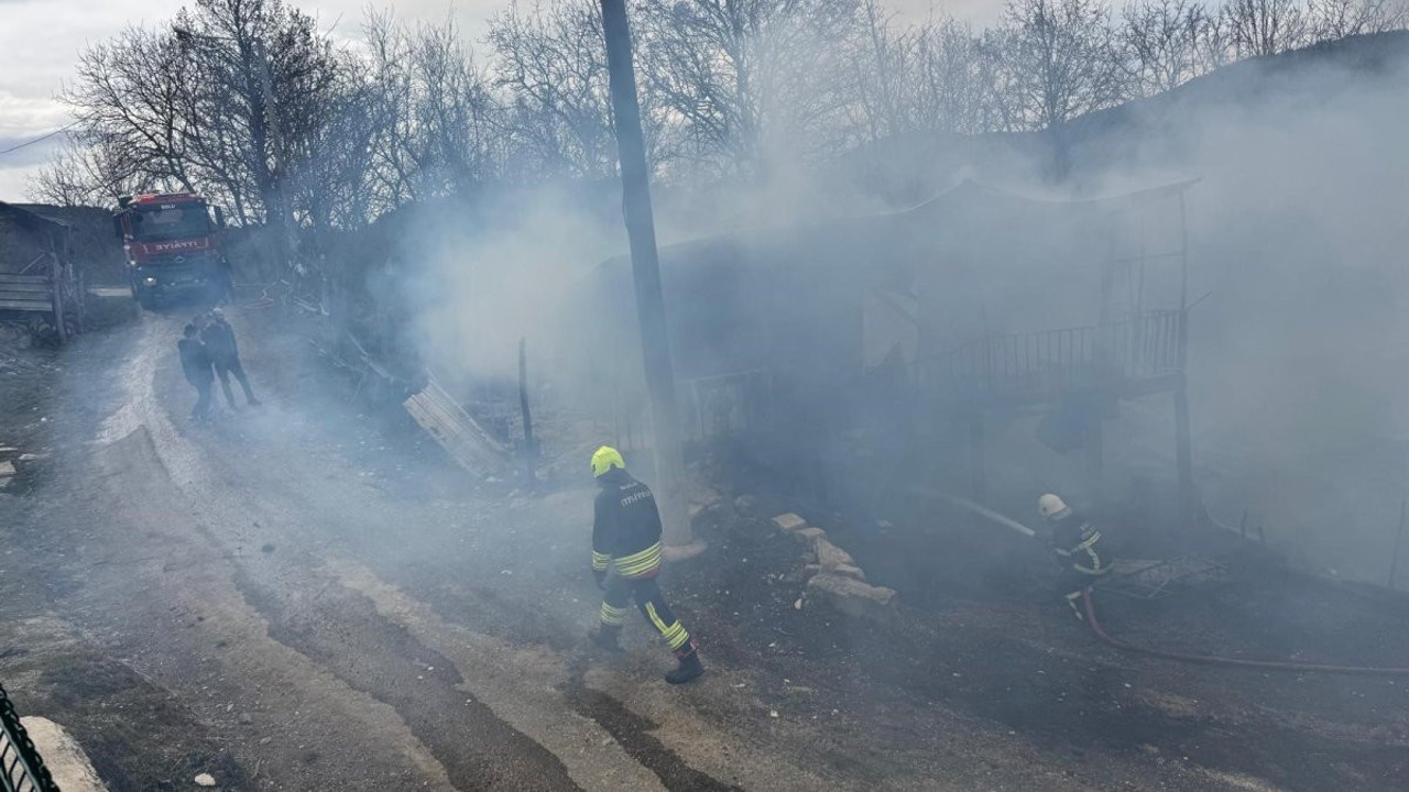 Bolu’da çıkan yangın korkuttu!
