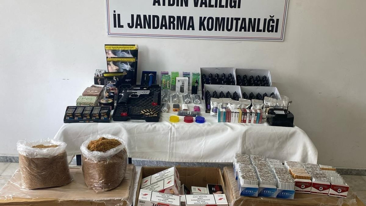 Aydın'da 82 bin 760 adet doldurulmuş makaron ele geçirildi