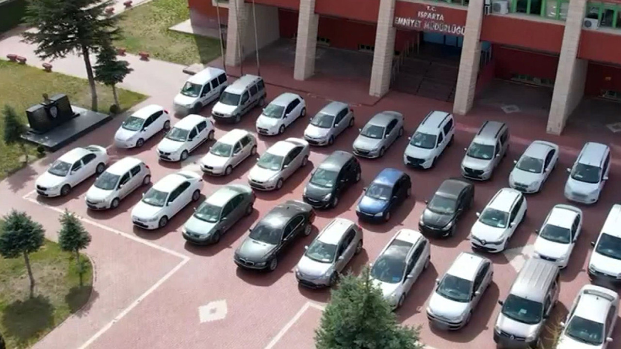 Isparta'da 'change araç' operasyonu! 14 milyon liralık vurgun