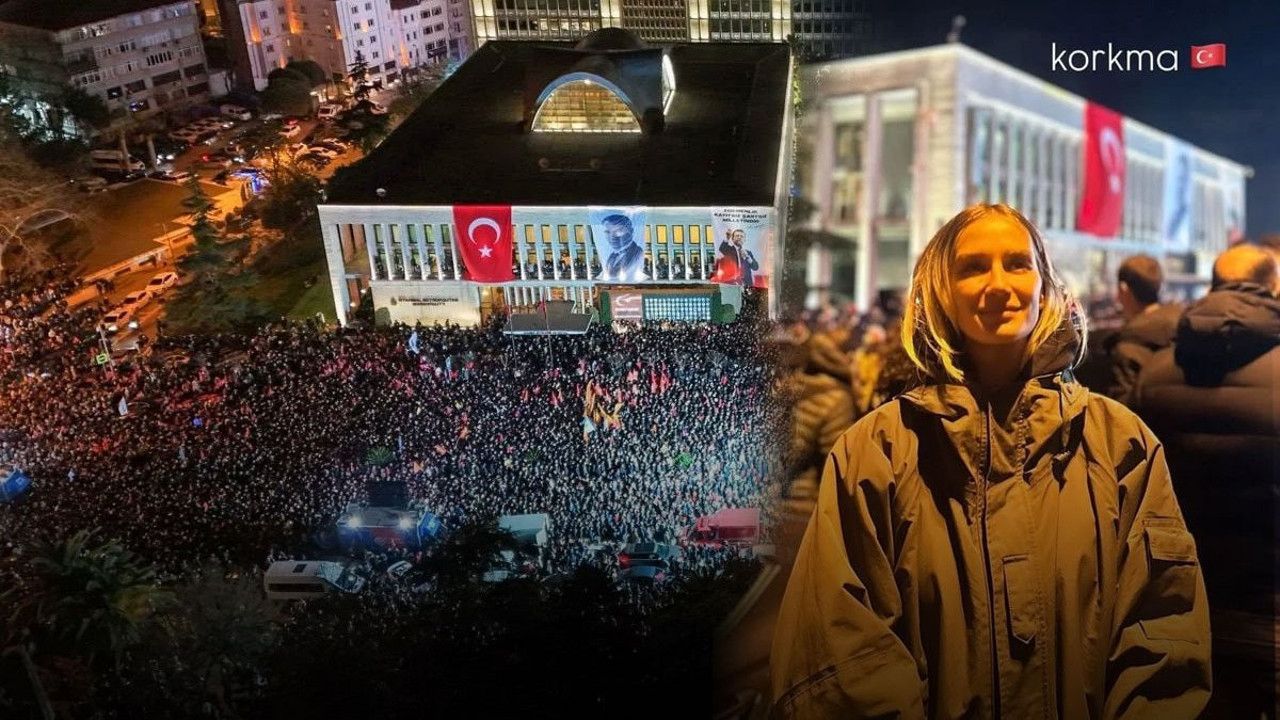 Korkma notuyla paylaştı: Ünlü model İmamoğlu için Saraçhane'ye gitti