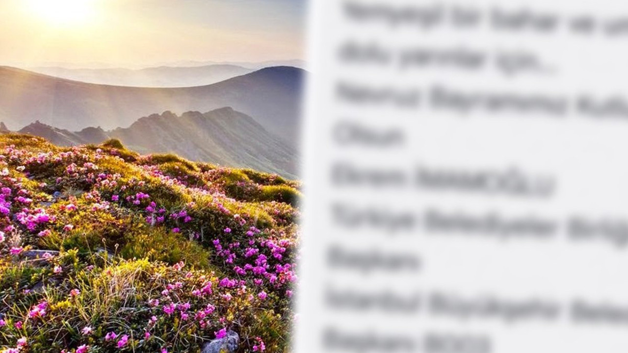 Ekrem İmamoğlu'ndan 'Nevruz' paylaşımı