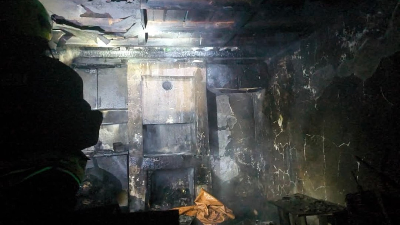 Bolu'da ev küle döndü!