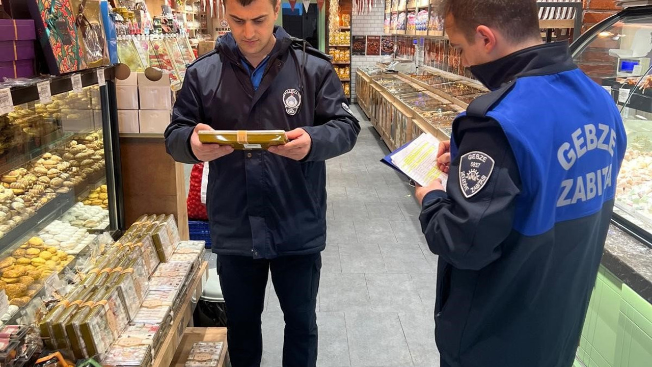 Gebze zabıtasından bayram öncesi sıkı denetim