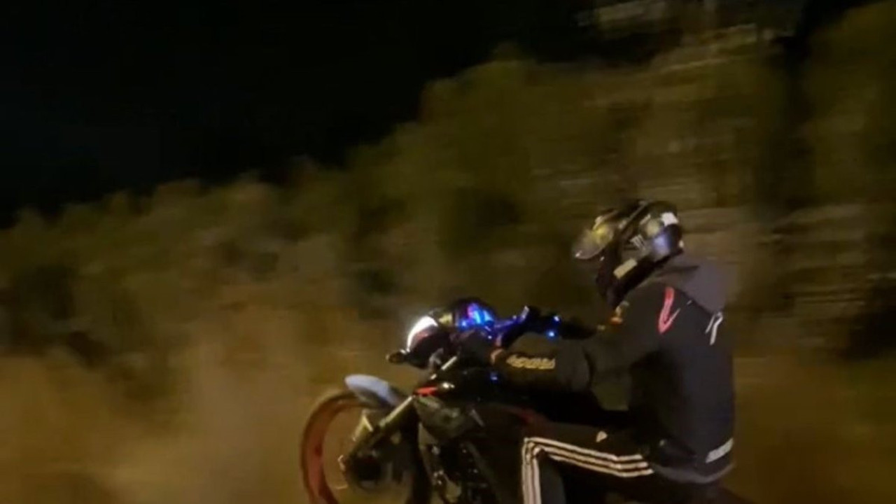 Tek teker üstünde tehlikeli anlar!