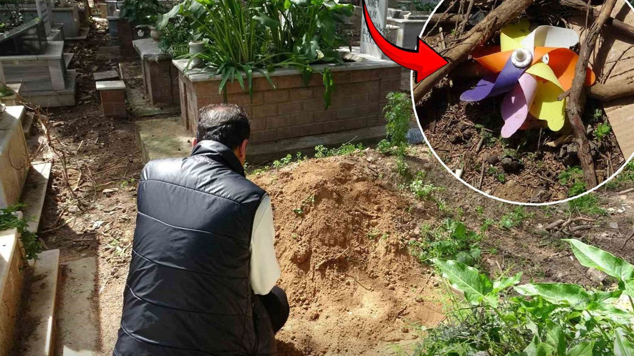 Mezarlıkta dehşete düşüren olay! Rüzgar gülünden şüphelendi altından çıkan şoke etti