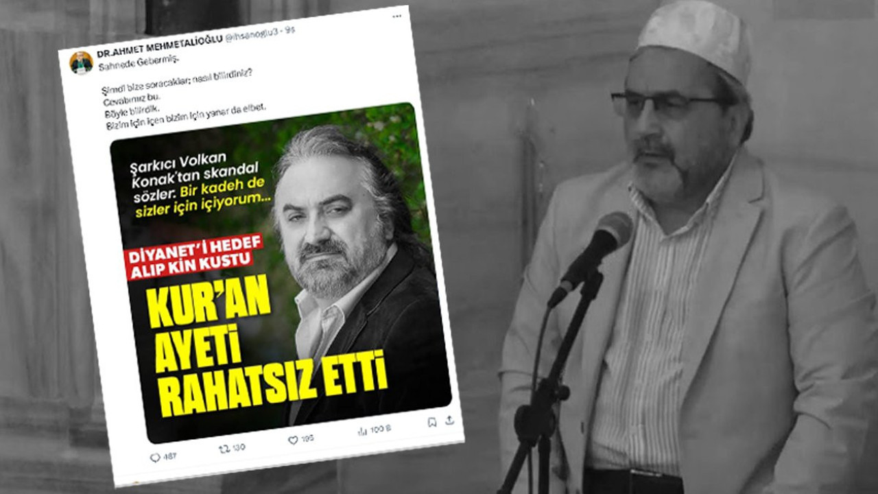 Çatalca Müftüsü Ahmet Mehmetalioğlu'ndan skandal 'Volkan Konak' paylaşımı!