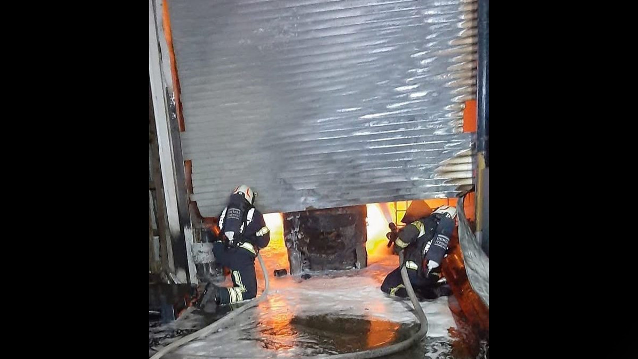 Denizli’de korku dolu anlar! İşyeri alev alev yandı