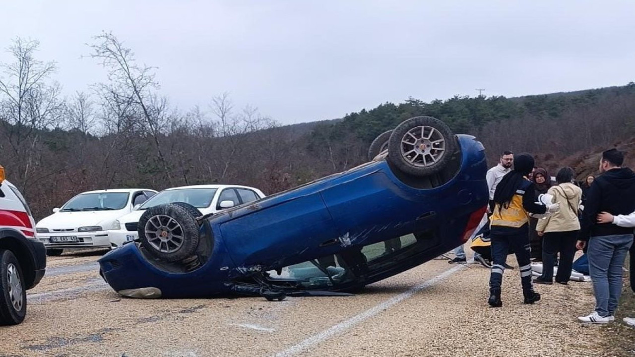 Bilecik'te korkutan kaza! 2 yaralı