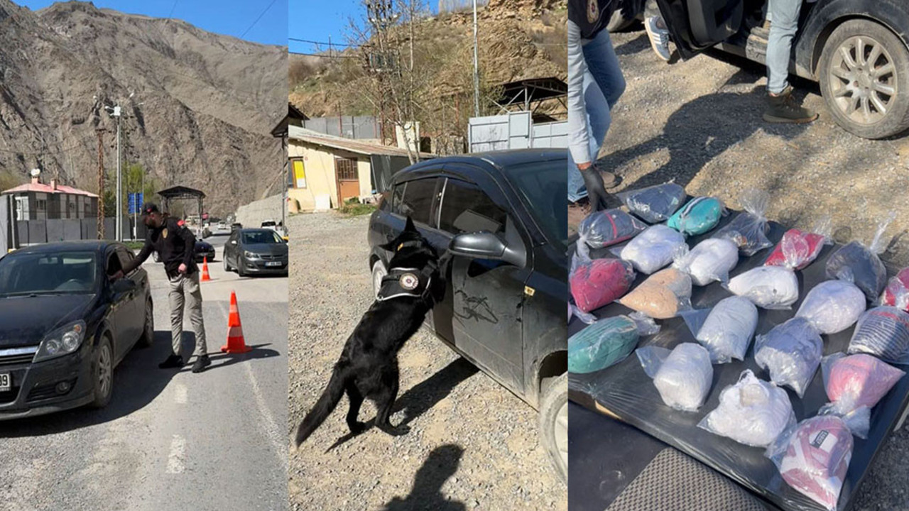 Hakkari'de uyuşturucu operasyonu! Otomobilin yakıt deposunda bulundu