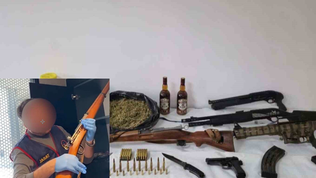 Denizli’de jandarmadan zehir tacirine baskın! Mavzer silah el geçirildi