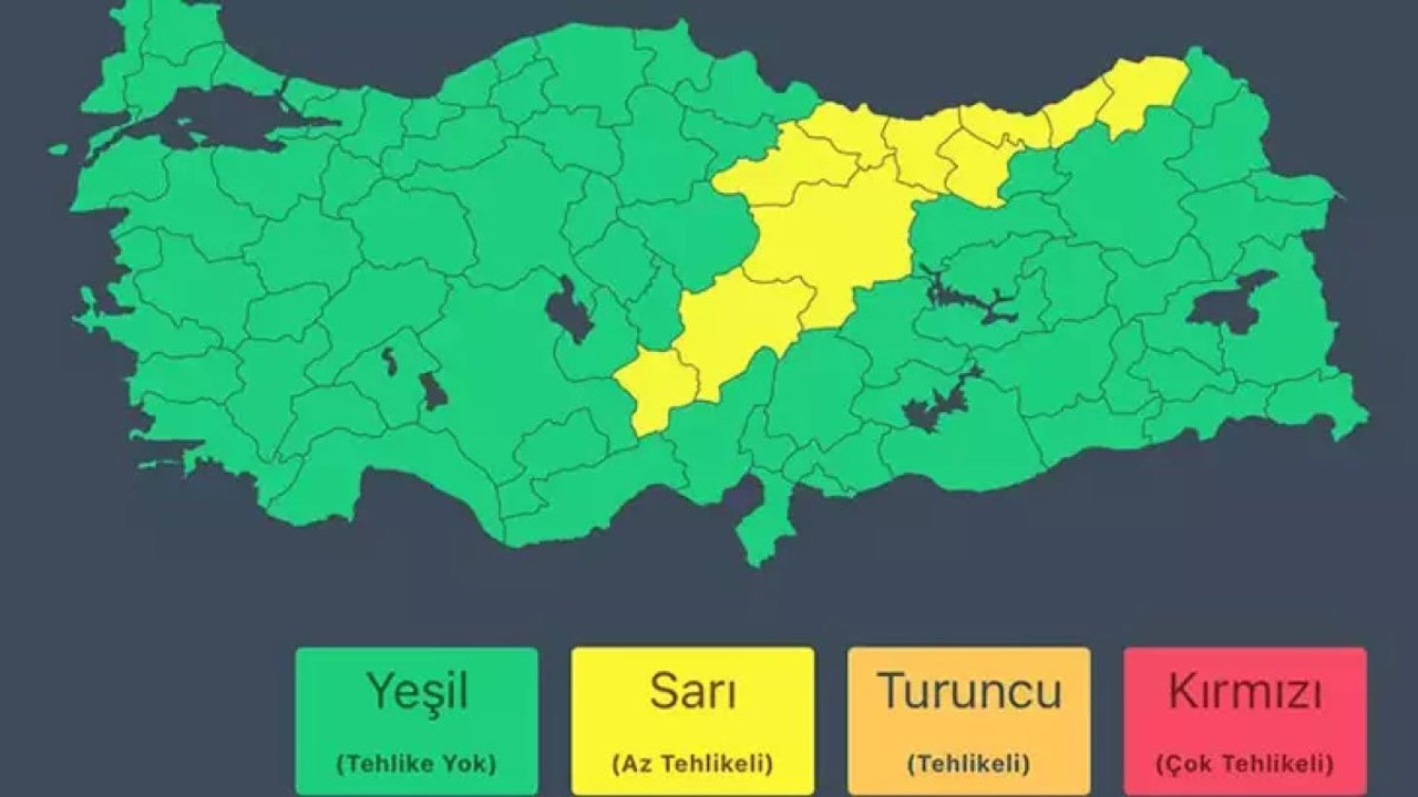 AFAD'dan iki bölge için uyarı